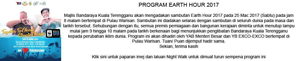 Program Earth Hour Edisi Terengganu 2017
